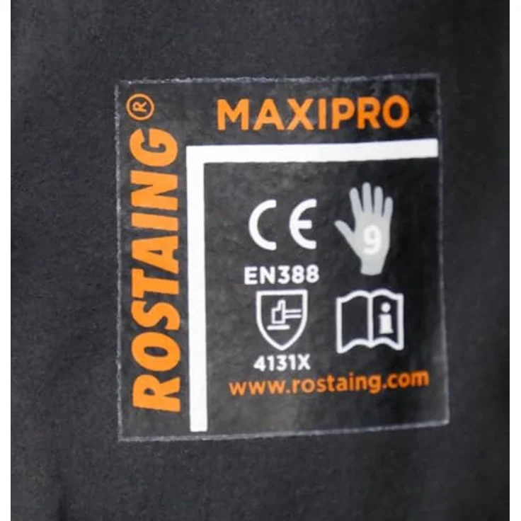 Rostaing MAXIPRO-it11Â Handschuhe Kassenbücher vollständigen Schutz der Hand, Noppen in Handfläche, wasserfest, atmungsaktiv, schwarz, 11 – Bild 5