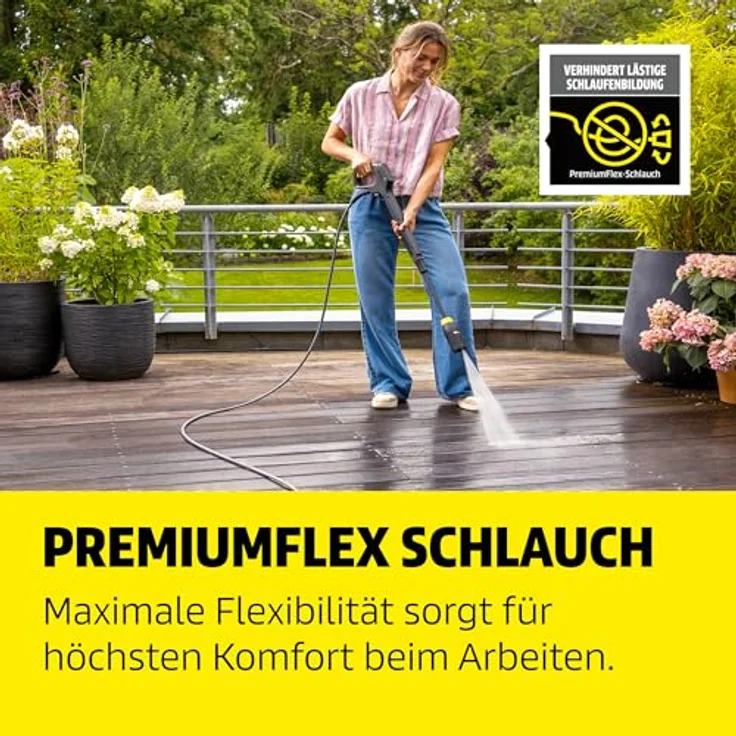 Kärcher Home & Garden K 5 Comfort Premium Hochdruckreiniger, 145 bar Kaltwasser mit 4-in-1-Multi Jet-Strahlrohr und integriertem Anwendungsberater – Bild 8