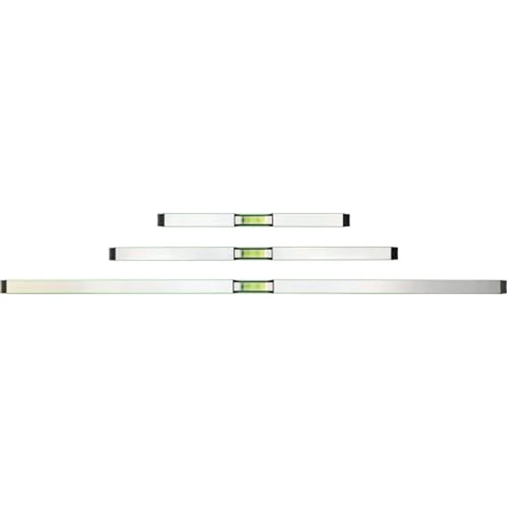 KS Tools 512.0510 COMPETITION Wasserwaagen-Satz, 3-tlg, Aluminium mit 3 Acrylglas-Blocklibellen, 400 + 600 + 1000 mm – Bild 4