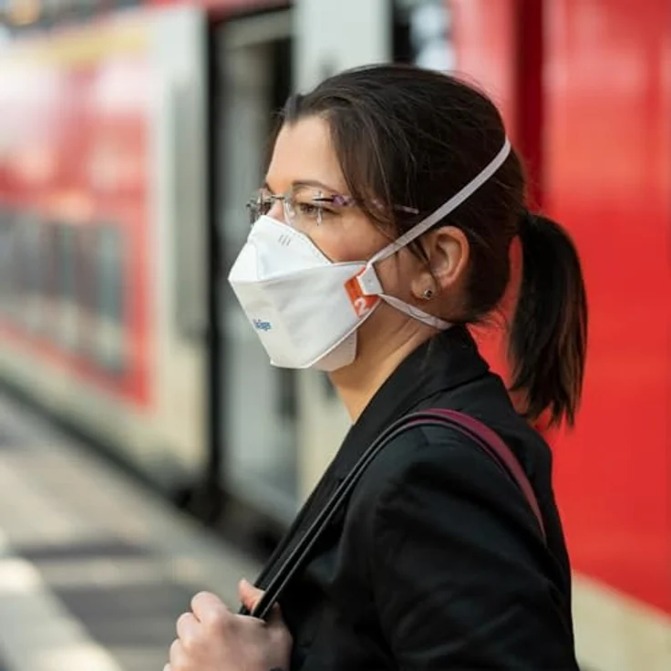 Dräger X-plore 1920 FFP2 NR D, Atemschutzmaske in Weiß, M/L, 20 Stück, hoher Filterleistungsschutz gegen Feinstaub und Partikel – Bild 7