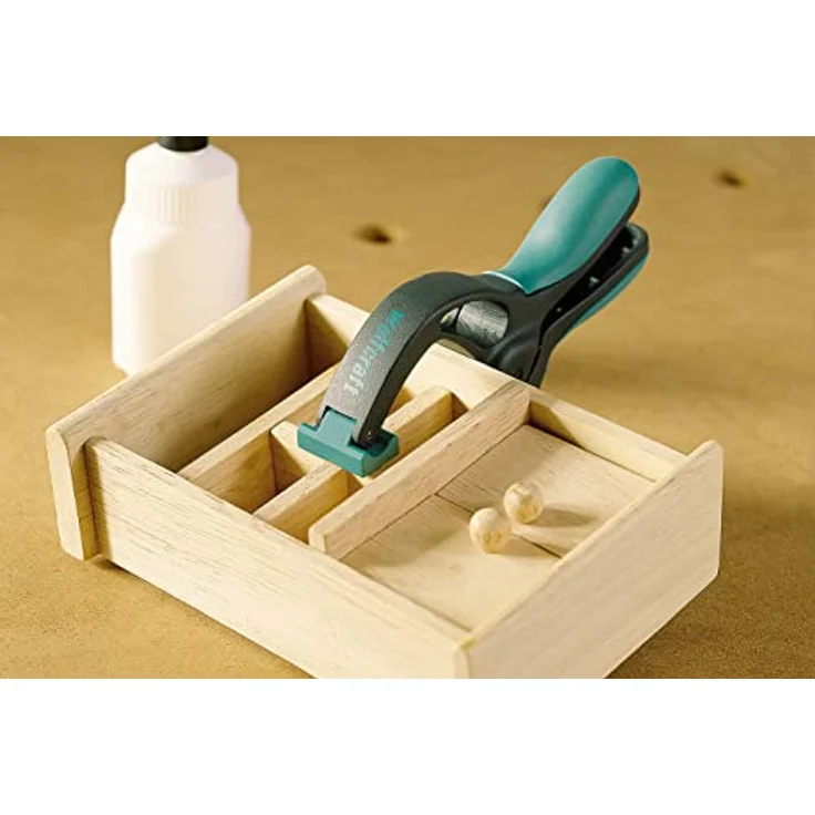 wolfcraft FZ 40 Federzwinge 3630000 | Kleine Klemme zum Fixieren des Werkstücks mit einer Spannweite von 40 mm | Bedienung mit nur einer Hand möglich – Bild 6