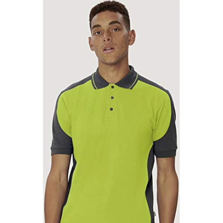 HAKRO Poloshirt Contrast Mikralinar 839, rot/anthrazit, M – Bild 5