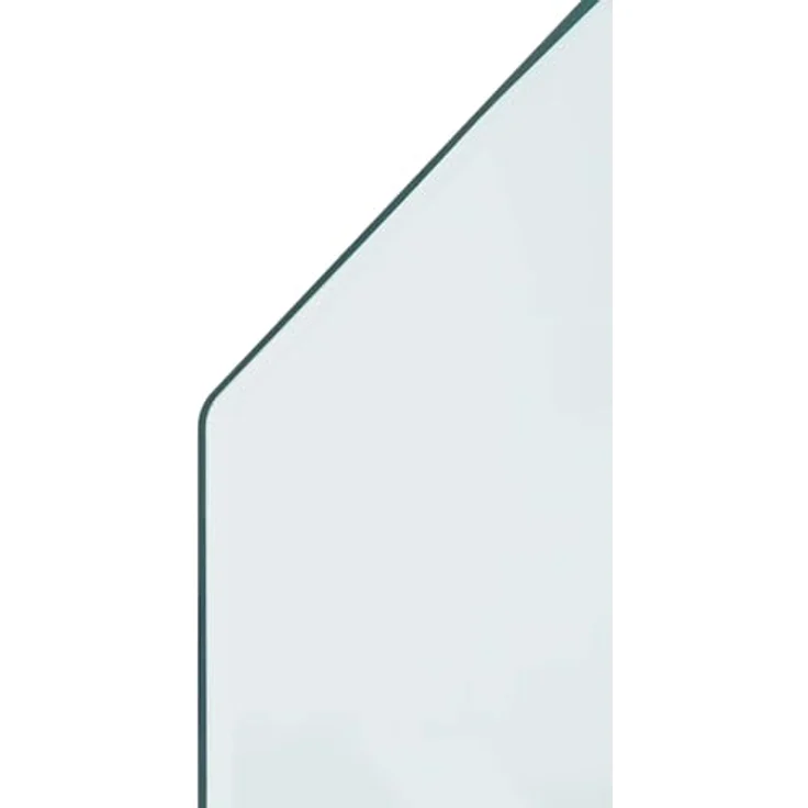vidaXL Feuerstelle Glasplatte, Transparent 120 x 60 cm, Hitzebeständiges gehärtetes Glas mit polierter Kante – Bild 4