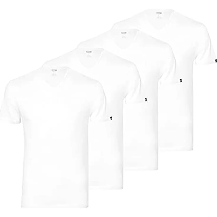 PUMA Poloshirt Puma V Neck Tee, 2er Pack schwarz / weiß, 100% Baumwolle, sehr bequem und pflegeleicht – Bild 2