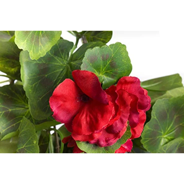 Botanic-Haus Kunstblume Geranienhängebusch, Höhe 60 cm, 9 Stiele mit Blüten, pflegeleicht und langlebig – Bild 2