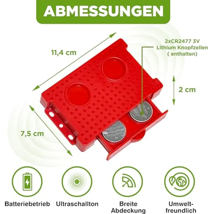 ISOTRONIC® Marderschreck Auto | Ultraschall Marder- und Mäuseabwehr, mobil und batteriebetrieben, ideal für Haus und KFZ, seit 1979 – Bild 2