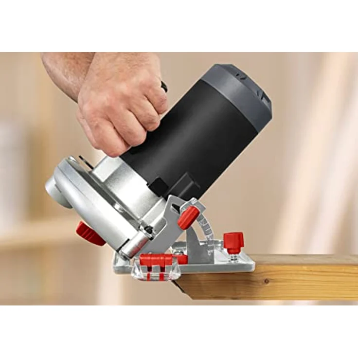Skil Handkreissäge 5765 AA (1.350W, 65mm, mit Hartmetallbestücktes Sägeblatt und Parallelanschlag) – Bild 5