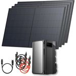 Solarway® Balkonkraftwerk 2000Wp / 800W mit 1,9kWh EcoFlow Stream Ultra Speicher - Komplettset mit 4 x 500W Solarmodulen, Schutzkontakt-Kabel und App-Steuerung