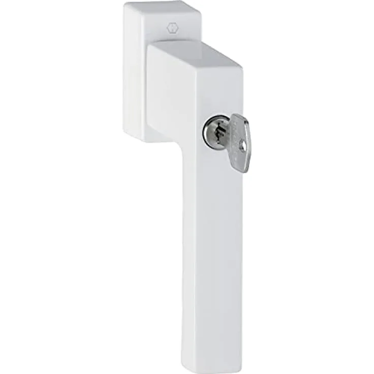 HOPPE Fenstergriff TOULON mit Sperrzylinder, 7x32 mm, Aluminium, weiß RAL 9016