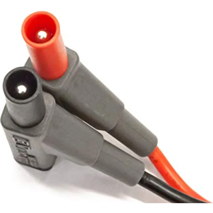 PeakTech Sicherheitsabgreifleitung ø 4 mm rot + schwarz 95 cm CAT III (PeakTech 7025) – Bild 2