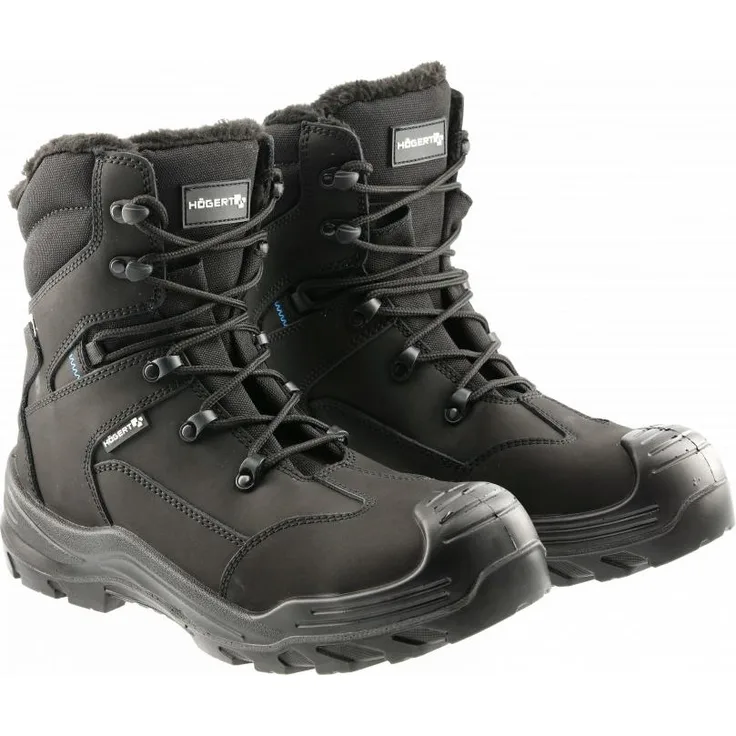 Högert Winter-Sicherheitsstiefel S3L FO SR mit Fleecefutter, schwarz "Jorg", Größe 43