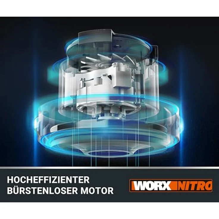 WORX WX031.9 Akku Nass-/Trockensauger, mobil und handlich, 20V, mit Fugendüse und Breitstrahldüse, Schwarz/Orange – Bild 2