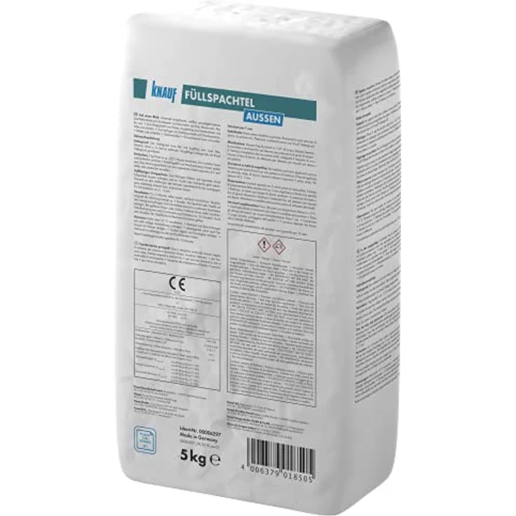 Knauf Füll-Spachtel Außen, 5-kg, universal einsetzbarer Außen-Spachtel, einsetzbare Außen-Spachtelmasse zum Ausbessern und Verfugen, extra beschädigungsresistent und witterungsbeständig – Bild 3