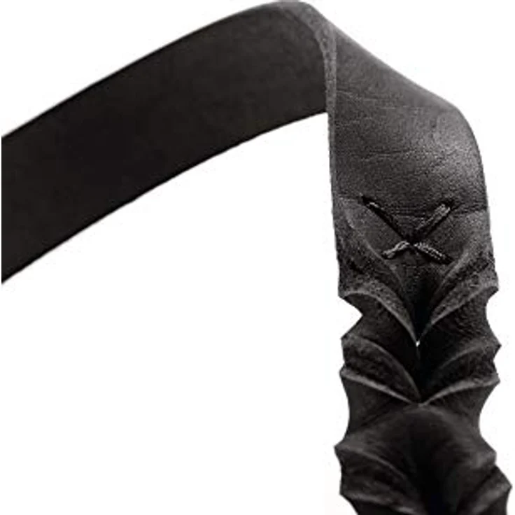 HUNTER Sansibar SOLID Verstellbare Führleine für Hunde, Leder, geflochten, robust, elegant, 2 x 200 cm, schwarz – Bild 3