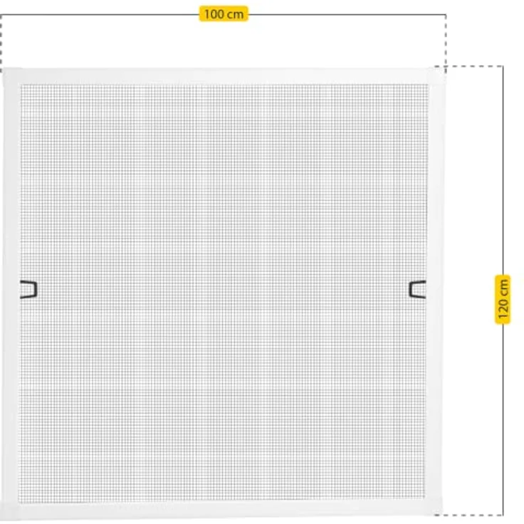 Schellenberg PLUS Fliegengitter mit Alu-Rahmen | Insektenschutz-Fenster | Wei... weiß 100x120 cm Schellenberg – Bild 6