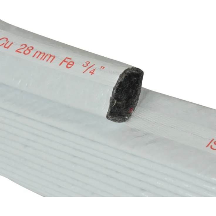 Scorprotect ® Vlies Schutzschlauch Isolierung 10 m 4 mm hellgrau Abwasser : DN 50 Vlies Abfluss Schutzschlauch