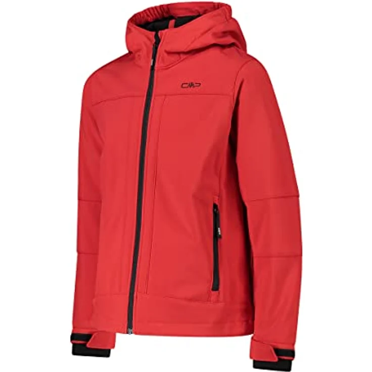 CMP Jungen Softshelljacke Fix Hood 3A00094, winddicht und wasserabweisend, blau – Bild 3