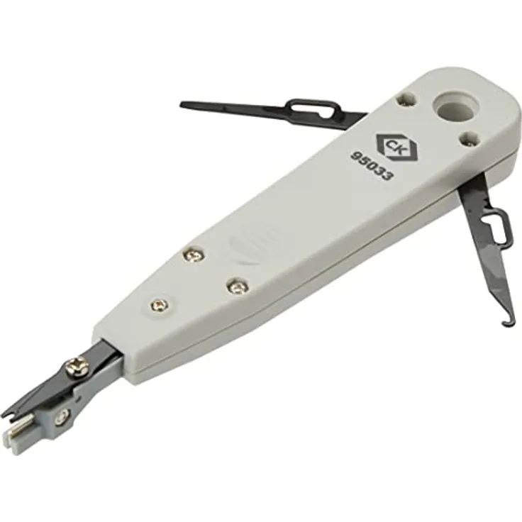 C.K 495033 Anlegewerkzeug, Abisoliergerät mit Einzelschrittfunktion und Drahtauszieherhaken