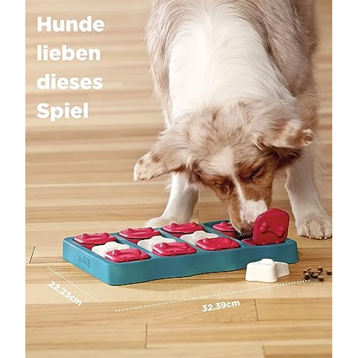 Outward Hound Nina Ottosson Dog Brick - Interaktives Hundespielzeug für Leckerlis - Aufbau-Level – Bild 4