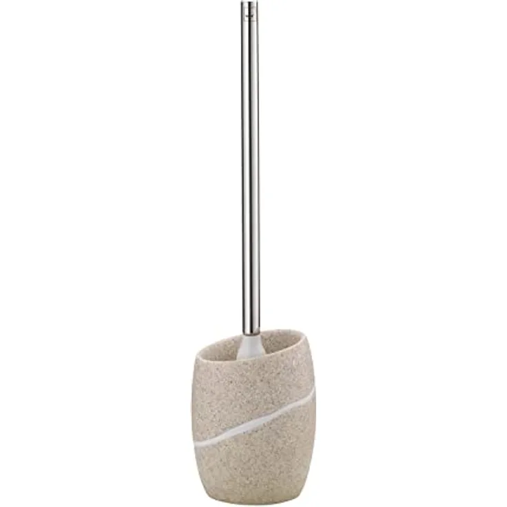 kela WC-Garnitur Talus aus Poly in beige, Plastik, 11 x 11 x 45 cm