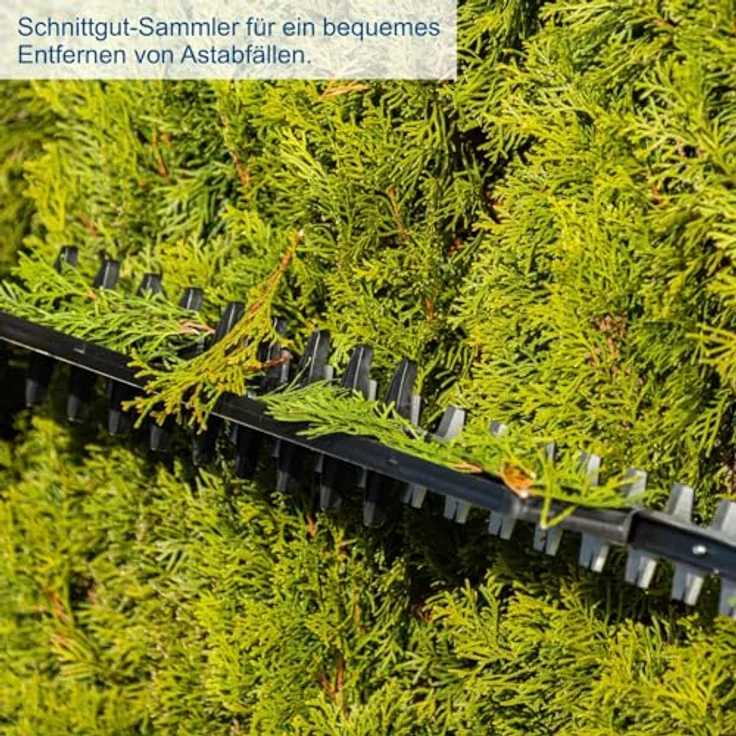 Scheppach Akku-Heckenschere BC-HT720-X, 650 mm Schnittlänge, Brushless Motor, 2x 20V Akkus inkl. Zubehör und Doppelladegerät – Bild 5