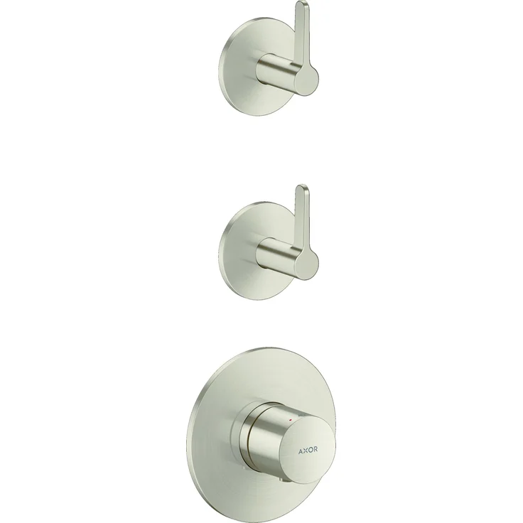 Axor One Module thermostatique encastré, Badarmatur für 2 Verbraucher mit Hebelsteuerung und Sicherheitsblock bei 40 °C