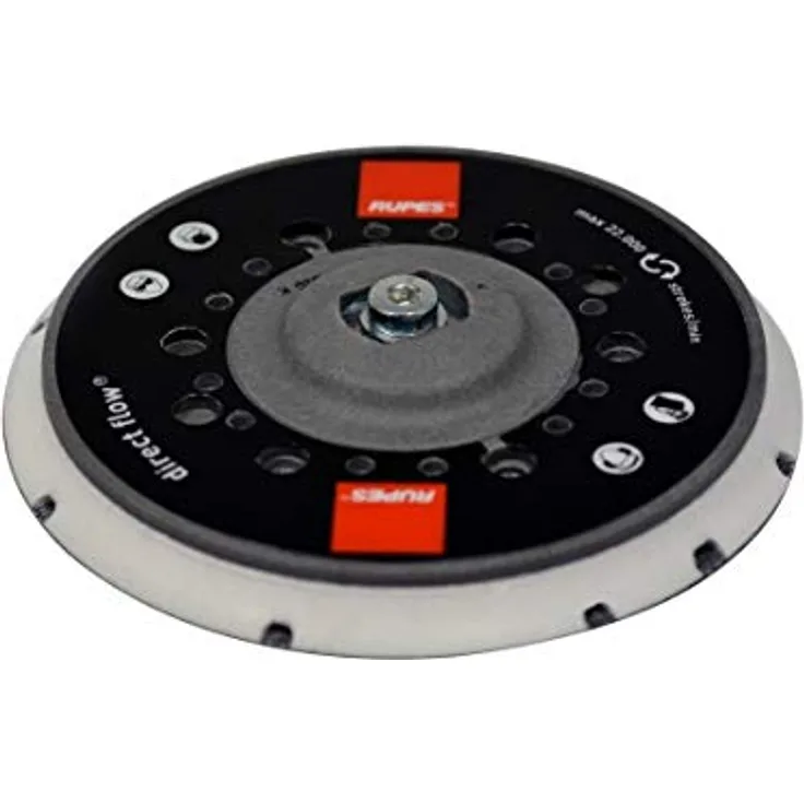 RUPES PLATORELLI Ø 150 MM MULTIHOLE M8, Original Schleifplatte mit 8+6 Löchern für MASR Sait und Rupes ER