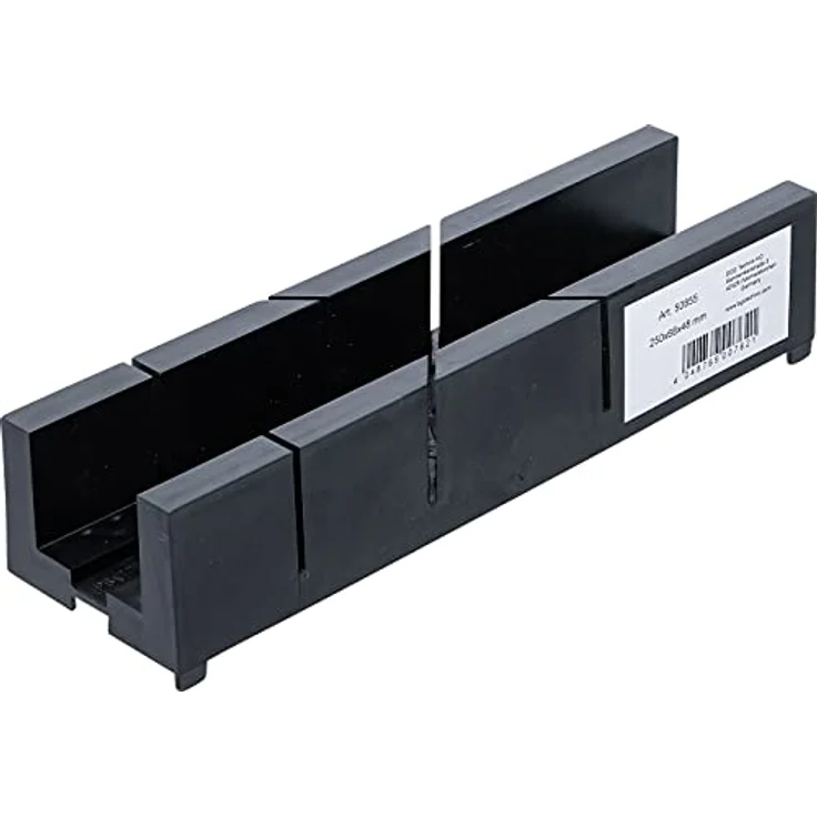 BGS 50855, Kunststoff-Gehrungslade für exaktes Sägen, für 45° und 90° Winkel, 245 x 65 x 48 mm, max. Schnitttiefe 30 mm, max. Schnittbreite 40 mm – Bild 2