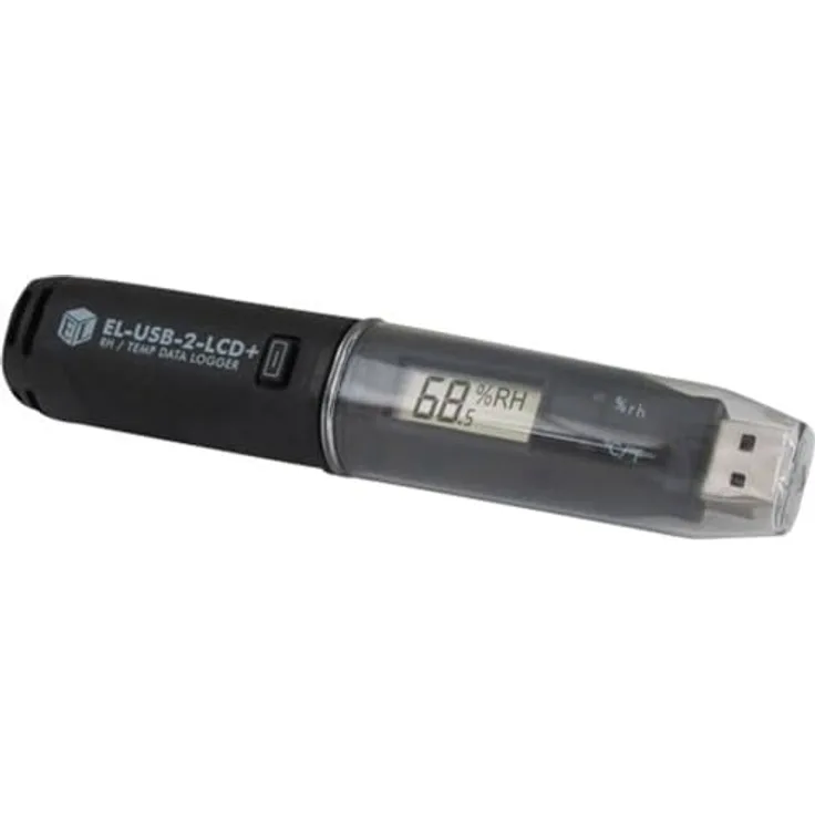 Lascar Electronics EL-USB-2-LCD+ Multi-Datenlogger Messgröße Temperatur, Luftfeuchtigkeit -35 bis 80°C 0 bis 100% rF
