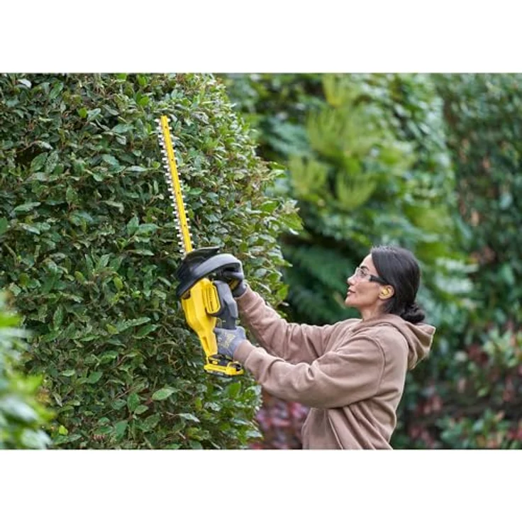 STANLEY FATMAX V20 Akku-Heckenschere SFMCHT650D1-QW, 50 cm Schwertlänge, 19 mm Schnittstärke, inkl. 2.0Ah Akku & Ladegerät, Bügelhandgriff, Messer-Schnellstopp – Bild 2