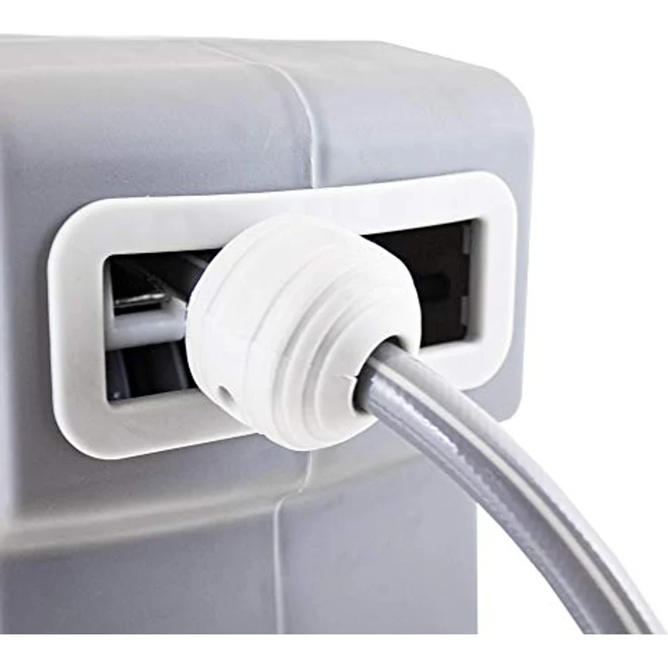 Bituxx Wand Wasser Schlauchtrommel Automatik, Schlauchaufroller für 20 m Wasserschlauch mit Multi Schlauchpistole und verschiedenen Wasserstrahl Einstellungen – Bild 4