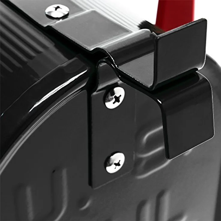 US Mailbox Briefkasten Amerikanisches Design schwarz mit passender Wandhalterung – Bild 7