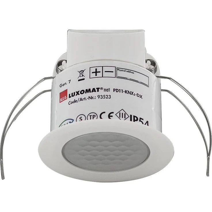 B.E.G. 93523, Bewegungsmelder mit KNX-BUS-Ankoppler, PIR-Sensor und Mischlichtmessung, Reichweite bis 4.50 m – Bild 1