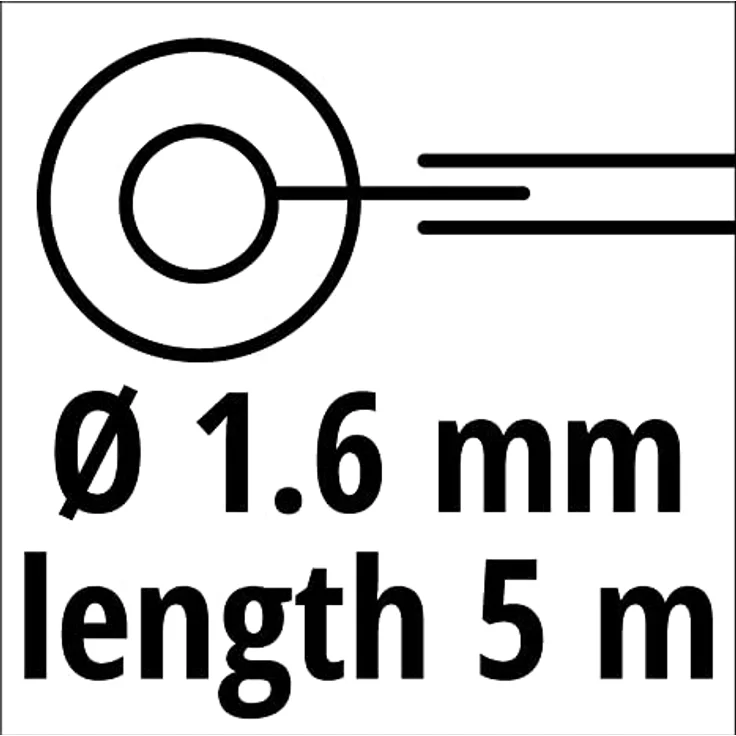 Original Einhell Ersatzfadenspule für Rasentrimmer (Rasentrimmer-Zubehör und Ersatzteil passend für Einhell Akku-Rasentrimmer GE-CT 18/30 Li, Fadenlänge 5 m) – Bild 2