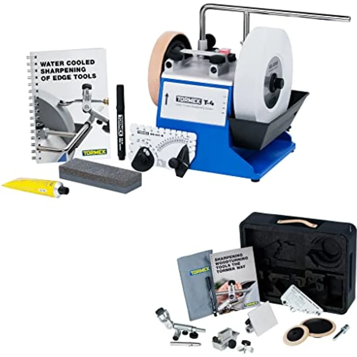 TORMEK Nassschleifmaschine T4 Schärfsystem Schleifmaschine und TNT 808 Drechseln - Tormek – Bild 2