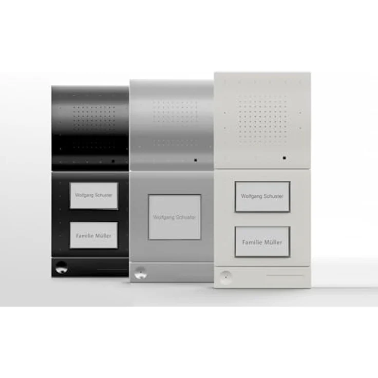 DoorLine Classic Silber Türsprechanlage, Klingel, Türöffner anschließbar, Haustelefon und Handy als Gegensprechanlage, Anschluss a-b 2-Draht – Bild 2