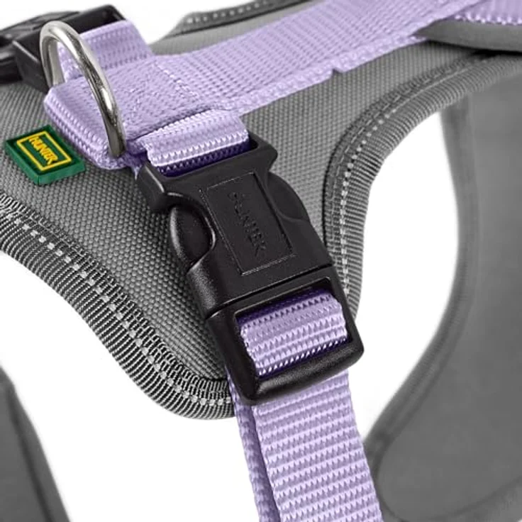 Hunter Tierbedarf Hunde-Geschirr Neopren lavendel/grau, 3-fache Verstellmöglichkeit, reflektierende Paspel – Bild 5