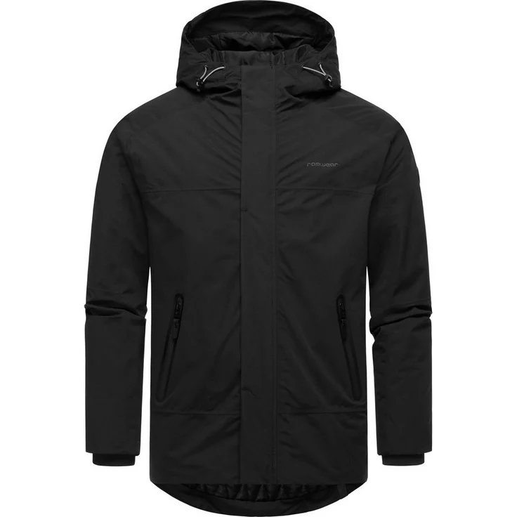 Ragwear Winterjacke Hatar Wasserdichte Herren Outdoorjacke mit großer Kapuze, Wasser- und Winddicht, Grau – Bild 1