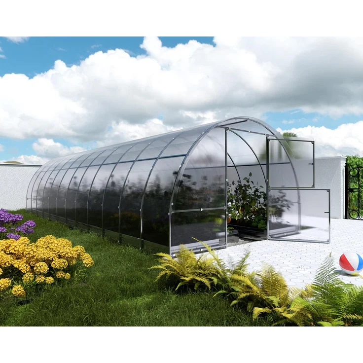 BAUMERA Gewächshaus KLASIKA EASY 3x8m (24m²) mit 4mm Polycarbonat, stabiler Rahmen aus verzinktem Stahl, einfache Montage