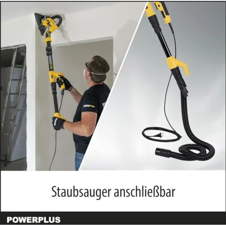 PowerPlus 2-in-1 Kombi-teleskop Trockenbauschleifer(710W), POWX0477 – Bild 6