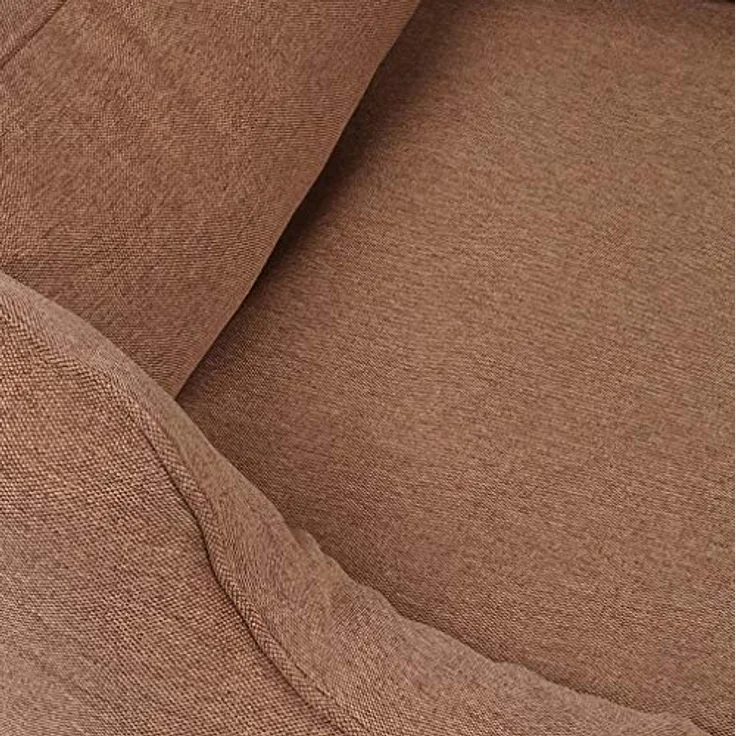 Knuffelwuff Orthopädisches Hundebett Leano aus Velours mit Handwebcharakter XXL 120 x 85cm Hellbraun – Bild 3