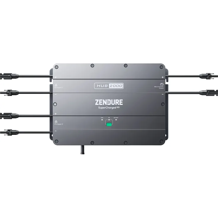 Technaxx Balkonkraftwerk Zendure ZDHUB2000, Ergänzung für Balkonkraftwerke, speicherbare Batterie AB1000 und AB2000, einfach montierbar