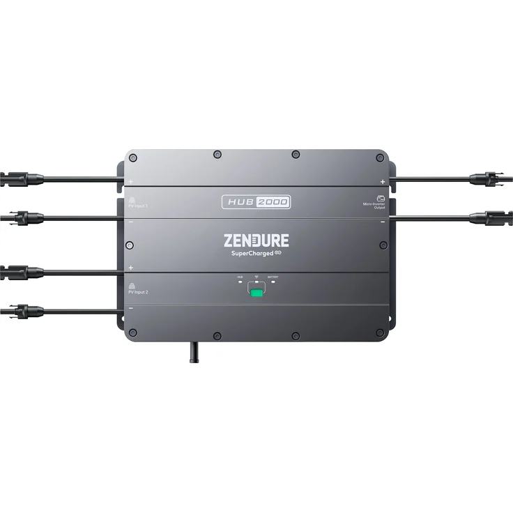 Technaxx Balkonkraftwerk Zendure ZDHUB2000, Ergänzung für Balkonkraftwerke, speicherbare Batterie AB1000 und AB2000, einfach montierbar