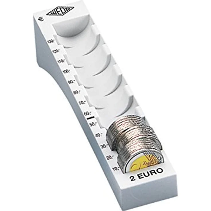 WEDO Münzrille für 2 Euro, lichtgrau – Bild 2