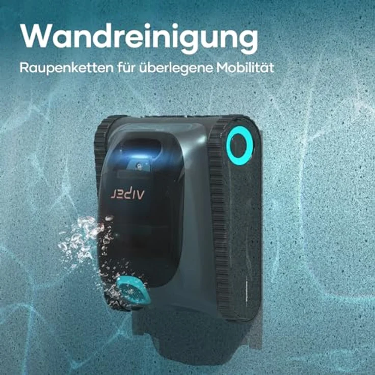 AIPER Scuba S1 Kabelloser Poolroboter, Intelligente WavePath Navigation 2.0 mit Periodischer Reinigung, Wandklettern, 150 Minuten Batterielaufzeit, Poolsauger für Bodeneingelassene Pools bis zu 150㎡ – Bild 3