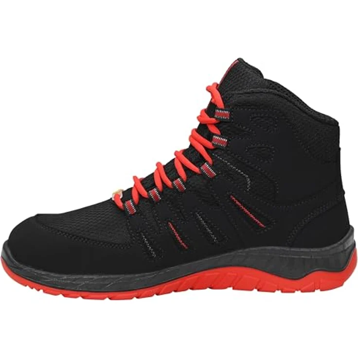 Elten MADDOX S3 Black-Red Mid ESD, Sicherheitsschuhe mit hohem Tragekomfort und innovativer Sohlentechnologie, Größe 40 – Bild 3