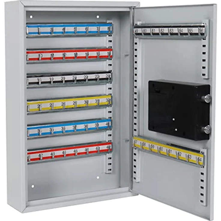 Rottner Schlüsselschrank S 64 EL, Elektronikschloss, Schlüsselkasten, Schlüsselschrank, Wandmontage, Schlüsselanhänger – Bild 7