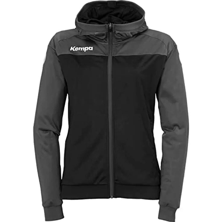 Kempa Prime Multi Jacke Women, taillierte Damenjacke mit Kapuze und Reißverschlusstaschen, blau, XXL – Bild 1