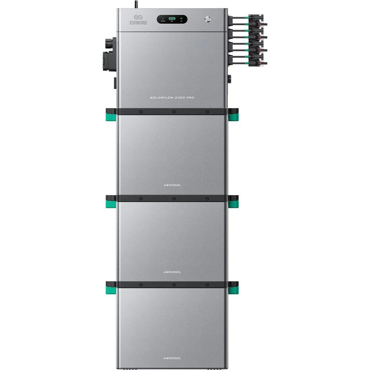 ZENDURE SuperCharged SolarFlow 2400 Pro, Balkonkraftwerk mit bidirektionalem AC-Ausgang bis 2400W und 3 AB3000L Batterien, einfach installierbar