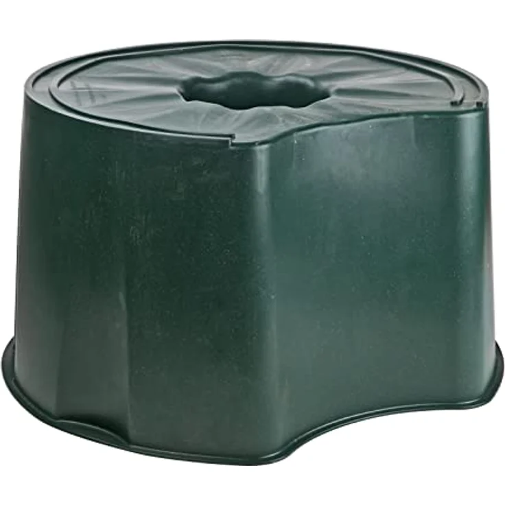 CIS Ständer für Tonne Regentonne aus PVC, geeignet für Mülltonnen-210 und 300 Liter. Tragfähigkeit 500 kg, grün – Bild 2